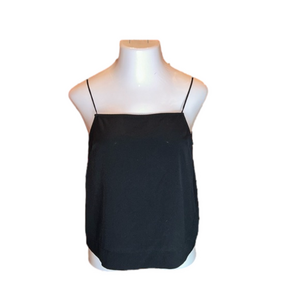 TOPSHOP Black Crop Tank Top Size 8